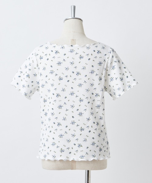 one after another NICE CLAUP(ワンアフターアナザーナイスクラップ)の「2枚セットテレコトップス(Tシャツ/カットソー・レディース・アイボリー/ホワイト系その他/ブラウン・FREE)」の7枚目の写真