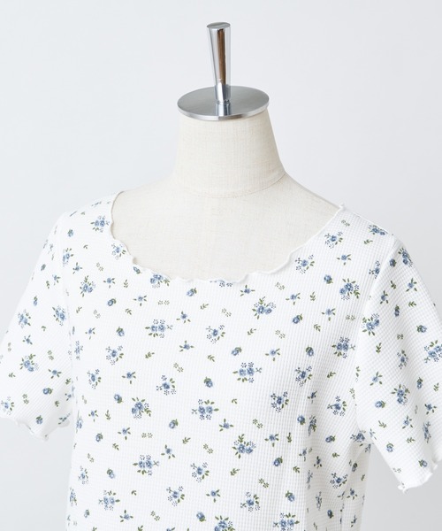 one after another NICE CLAUP(ワンアフターアナザーナイスクラップ)の「2枚セットテレコトップス(Tシャツ/カットソー・レディース・アイボリー/ホワイト系その他/ブラウン・FREE)」の11枚目の写真