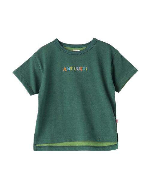 coen（コーエン）の「【coen キッズ/ジュニア】プレーティングビッグシルエットTシャツ（Tシャツ/カットソー・キッズ・ダークグリーン/マスタード・130/110/120/100/140/150）」の3枚目の写真