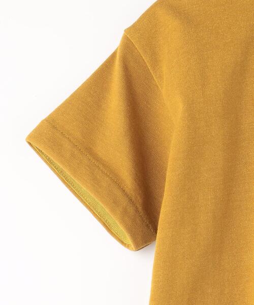 coen（コーエン）の「【coen キッズ/ジュニア】プレーティングビッグシルエットTシャツ（Tシャツ/カットソー・キッズ・ダークグリーン/マスタード・130/110/120/100/140/150）」の9枚目の写真