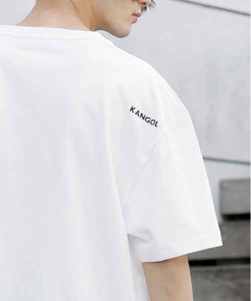 A.S.M（エーエスエム）の「【 KANGOL × A.S.M コラボ 】 カンゴール ユニセックス 16/- USAコットン オーバーサイズ クロス ボックスロゴ Tシャツ（Tシャツ/カットソー・メンズ・ホワイト/ブラック/ベージュ/サックスブルー/ホワイト系その他/スモークピンク/グレイッシュベージュ・48/50/52）」の11枚目の写真