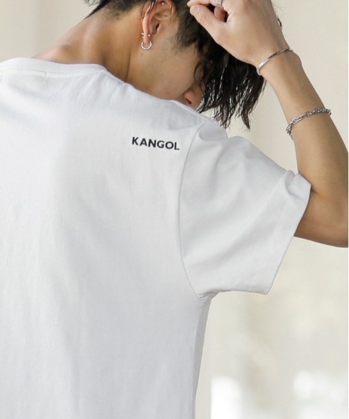 A.S.M（エーエスエム）の「【 KANGOL × A.S.M コラボ 】 カンゴール ユニセックス 16/- USAコットン オーバーサイズ クロス ボックスロゴ Tシャツ（Tシャツ/カットソー・メンズ・ホワイト/ブラック/ベージュ/サックスブルー/ホワイト系その他/スモークピンク/グレイッシュベージュ・48/50/52）」の17枚目の写真