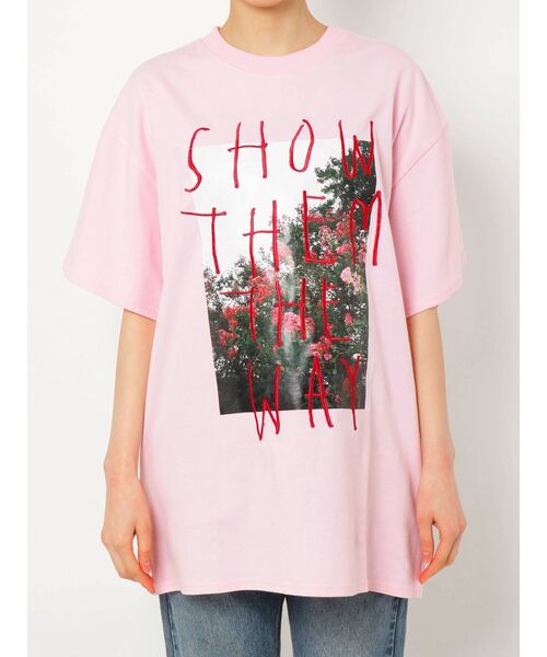 jouetie(ジュエティ)の「グランジフォトロゴ BIG Tシャツ(Tシャツ/カットソー・レディース・ブラック/ピンク/アイボリー・MEDIUM)」の19枚目の写真