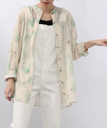 JEANASIS | マーブルガラバンドカラーシャツ/947709(シャツ/ブラウス)