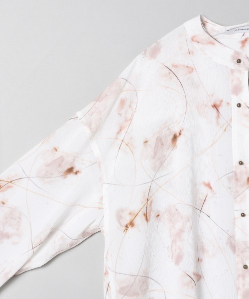 JEANASIS（ジーナシス）の「マーブルガラバンドカラーシャツ/947709（シャツ/ブラウス・レディース・ホワイト系その他/ベージュ系その他/グリーン系その他・FREE）」の12枚目の写真
