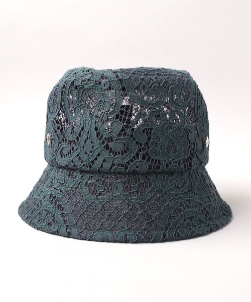 CA4LA（カシラ）の「LACE HAT（ハット・レディース・ライトグレー/グリーン/ブラック・ONESIZE）」の8枚目の写真