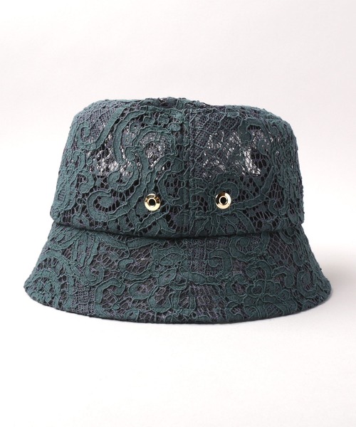 CA4LA（カシラ）の「LACE HAT（ハット・レディース・ライトグレー/グリーン/ブラック・ONESIZE）」の9枚目の写真
