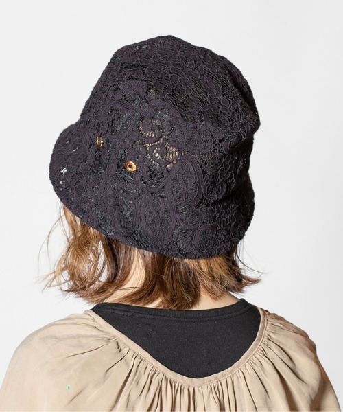 CA4LA（カシラ）の「LACE HAT（ハット・レディース・ライトグレー/グリーン/ブラック・ONESIZE）」の12枚目の写真