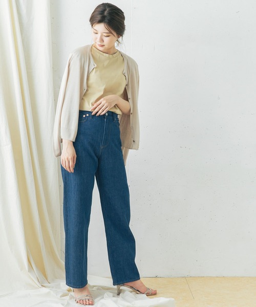 URBAN RESEARCH ROSSO（アーバンリサーチロッソ）の「ウォッシャブルカーディガン（カーディガン/ボレロ・レディース・ホワイト/ホワイト系その他/ベージュ系その他/ネイビー/グリーン/ラベンダー・FREE）」の14枚目の写真