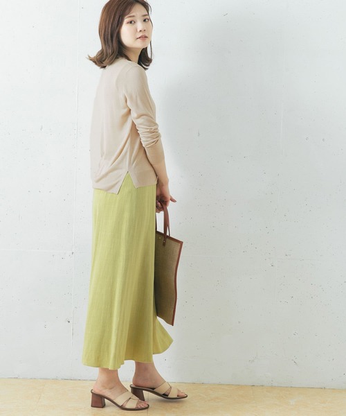 URBAN RESEARCH ROSSO（アーバンリサーチロッソ）の「ウォッシャブルカーディガン（カーディガン/ボレロ・レディース・ホワイト/ホワイト系その他/ベージュ系その他/ネイビー/グリーン/ラベンダー・FREE）」の18枚目の写真