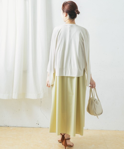 URBAN RESEARCH ROSSO（アーバンリサーチロッソ）の「ウォッシャブルカーディガン（カーディガン/ボレロ・レディース・ホワイト/ホワイト系その他/ベージュ系その他/ネイビー/グリーン/ラベンダー・FREE）」の22枚目の写真