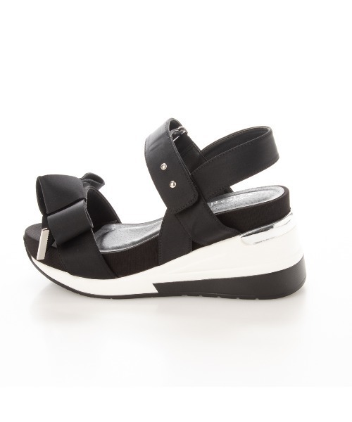 Realta（レアルタ）の「Realta(レアルタ) リボンがかわいいスポーツ サンダル（サンダル・レディース・ブラック/ライトグレー/ピンクベージュ/アイボリー/ミント/パープル・M/S/L/LL）」の12枚目の写真