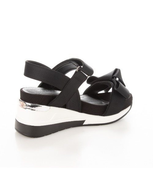 Realta（レアルタ）の「Realta(レアルタ) リボンがかわいいスポーツ サンダル（サンダル・レディース・ブラック/ライトグレー/ピンクベージュ/アイボリー/ミント/パープル・M/S/L/LL）」の18枚目の写真