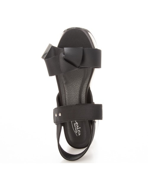 Realta（レアルタ）の「Realta(レアルタ) リボンがかわいいスポーツ サンダル（サンダル・レディース・ブラック/ライトグレー/ピンクベージュ/アイボリー/ミント/パープル・M/S/L/LL）」の21枚目の写真