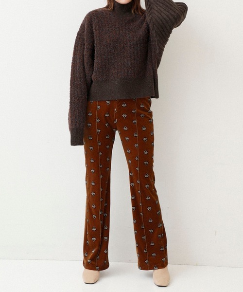 MATURED（マチュアード）の「【MATURED】Pattern velour pants（パターンベロアパンツ）（その他パンツ・レディース・ブラウン/ブルー・1/2）」の13枚目の写真