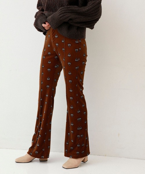 MATURED（マチュアード）の「【MATURED】Pattern velour pants（パターンベロアパンツ）（その他パンツ・レディース・ブラウン/ブルー・1/2）」の12枚目の写真