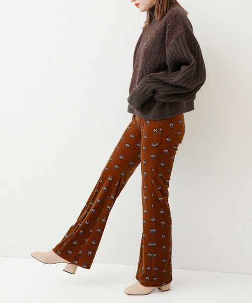 MATURED（マチュアード）の「【MATURED】Pattern velour pants（パターンベロアパンツ）（その他パンツ・レディース・ブラウン/ブルー・1/2）」の14枚目の写真