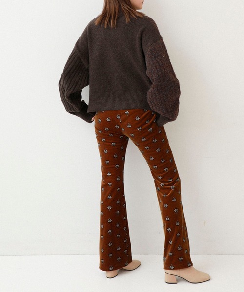 MATURED（マチュアード）の「【MATURED】Pattern velour pants（パターンベロアパンツ）（その他パンツ・レディース・ブラウン/ブルー・1/2）」の15枚目の写真