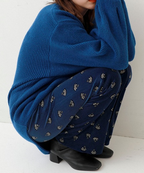 MATURED（マチュアード）の「【MATURED】Pattern velour pants（パターンベロアパンツ）（その他パンツ・レディース・ブラウン/ブルー・1/2）」の5枚目の写真