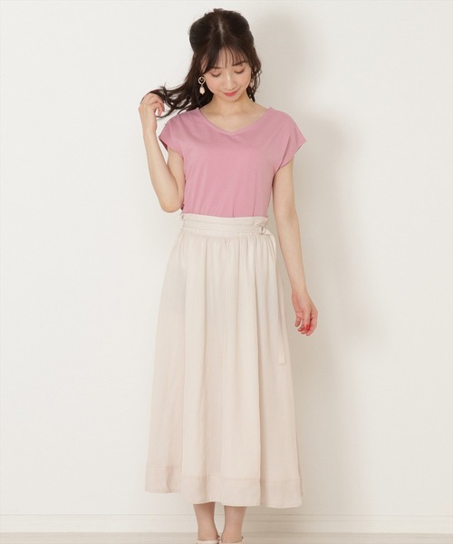 WILLSELECTION(ウィルセレクション)の「ソフトシアーオーガンフレアスカート(スカート・レディース・ベージュ/ミント/ブルー系その他・MEDIUM)」の18枚目の写真