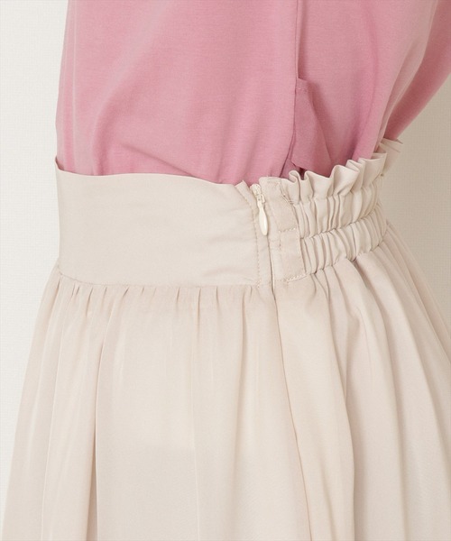 WILLSELECTION(ウィルセレクション)の「ソフトシアーオーガンフレアスカート(スカート・レディース・ベージュ/ミント/ブルー系その他・MEDIUM)」の8枚目の写真