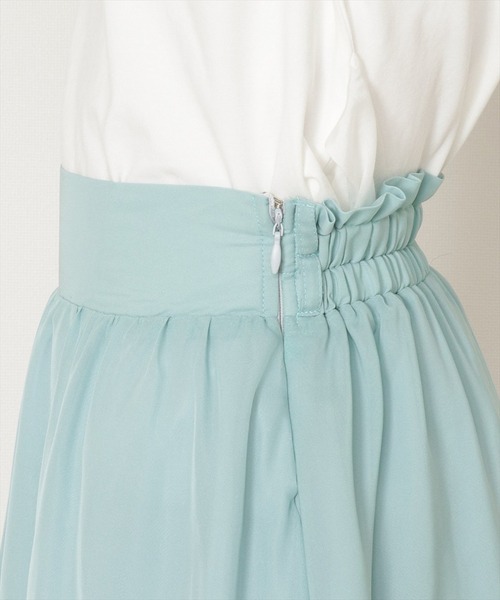 WILLSELECTION(ウィルセレクション)の「ソフトシアーオーガンフレアスカート(スカート・レディース・ベージュ/ミント/ブルー系その他・MEDIUM)」の9枚目の写真