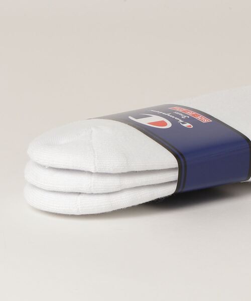 Champion(チャンピオン)の「【Champion/チャンピオン】メンズ 【3足組】 ゴーストソックス 無地【ハーフパイル】(ソックス/靴下・メンズ・ブラック/その他/ホワイト・MEDIUM/SMALL/LARGE)」の4枚目の写真