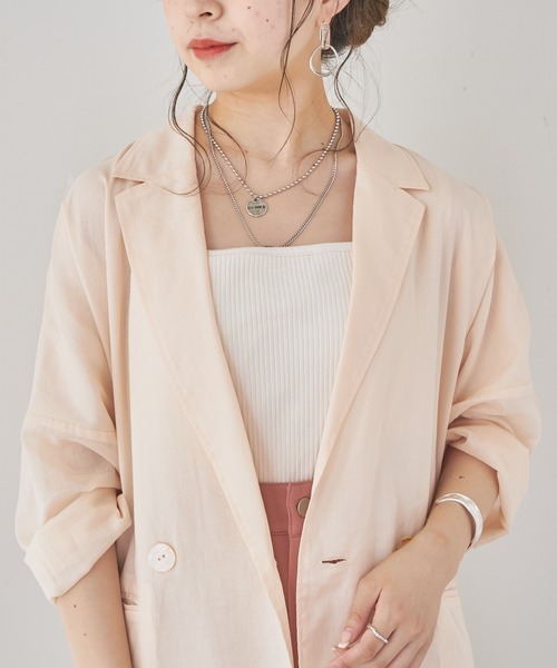 ★SALE picone シアーシャツジャケット ☆SALE picone シアーシャツジャケット ☆SALE picone シアー