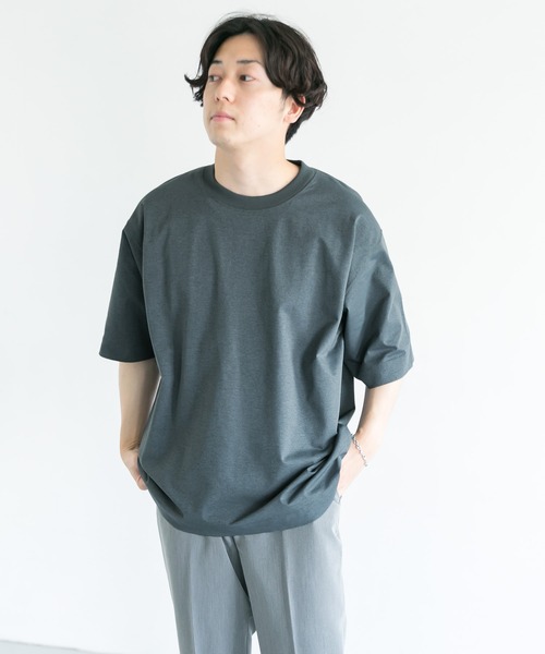 URBAN RESEARCH DOORS（アーバンリサーチドアーズ）の「Quick dry ボックスショートスリーブ Tシャツ（Tシャツ/カットソー・メンズ・ホワイト/ブラック/ライトグレー/ブルー系その他・MEDIUM/LARGE/X-LARGE）」の17枚目の写真