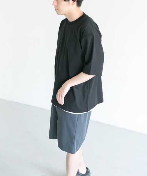 URBAN RESEARCH DOORS（アーバンリサーチドアーズ）の「Quick dry ボックスショートスリーブ Tシャツ（Tシャツ/カットソー・メンズ・ホワイト/ブラック/ライトグレー/ブルー系その他・MEDIUM/LARGE/X-LARGE）」の12枚目の写真