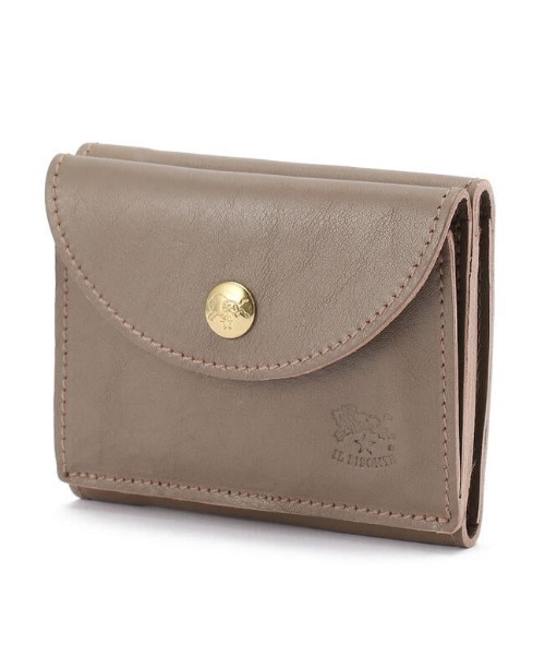 小物 IL BISONTE / ORIGINAL LEATHER / WALLET Men's wallet in vintage leather color coffee – Il Bisonte