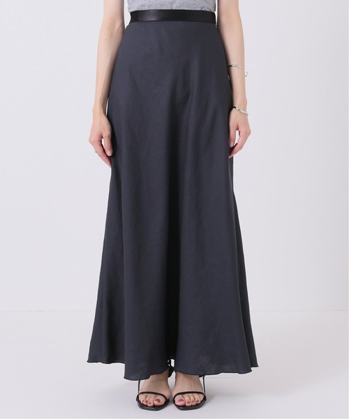 Simplicite（サンプリシテ）の「トリアセツイル ストレートスカート◆（スカート・レディース・チャコールグレー/カーキ/パープル・FREE）」の4枚目の写真