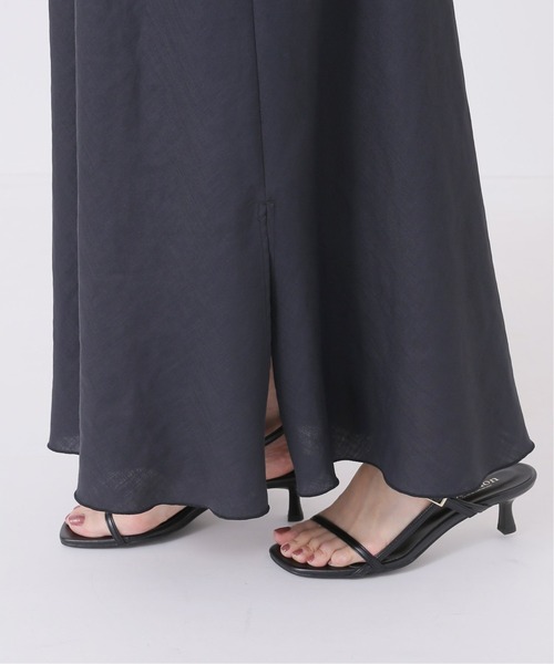 Simplicite（サンプリシテ）の「トリアセツイル ストレートスカート◆（スカート・レディース・チャコールグレー/カーキ/パープル・FREE）」の13枚目の写真