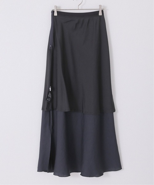 Simplicite（サンプリシテ）の「トリアセツイル ストレートスカート◆（スカート・レディース・チャコールグレー/カーキ/パープル・FREE）」の9枚目の写真