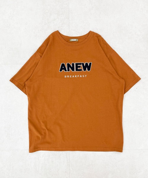 kutir（クティール）の「アソートプリントカレッジTシャツ（Tシャツ/カットソー・レディース・ホワイト系その他/グリーン/マスタード/オフホワイト/パープル/キャメル・FREE）」の6枚目の写真