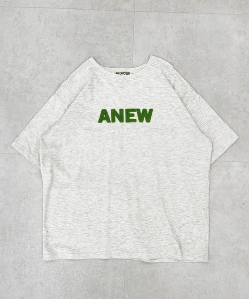 kutir（クティール）の「アソートプリントカレッジTシャツ（Tシャツ/カットソー・レディース・ホワイト系その他/グリーン/マスタード/オフホワイト/パープル/キャメル・FREE）」の2枚目の写真