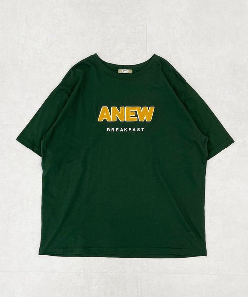 kutir（クティール）の「アソートプリントカレッジTシャツ（Tシャツ/カットソー・レディース・ホワイト系その他/グリーン/マスタード/オフホワイト/パープル/キャメル・FREE）」の4枚目の写真