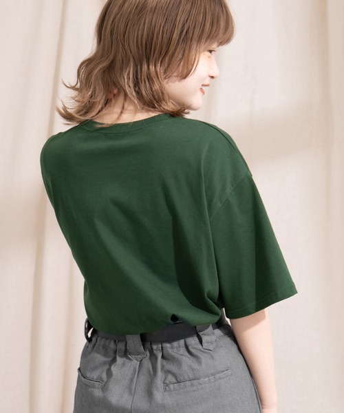 kutir（クティール）の「アソートプリントカレッジTシャツ（Tシャツ/カットソー・レディース・ホワイト系その他/グリーン/マスタード/オフホワイト/パープル/キャメル・FREE）」の21枚目の写真