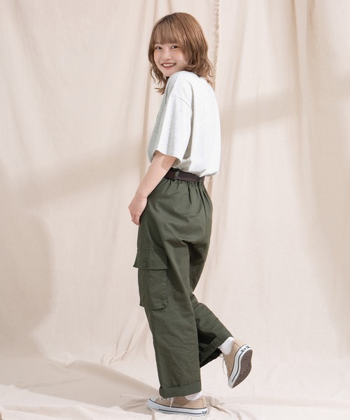 kutir（クティール）の「アソートプリントカレッジTシャツ（Tシャツ/カットソー・レディース・ホワイト系その他/グリーン/マスタード/オフホワイト/パープル/キャメル・FREE）」の11枚目の写真