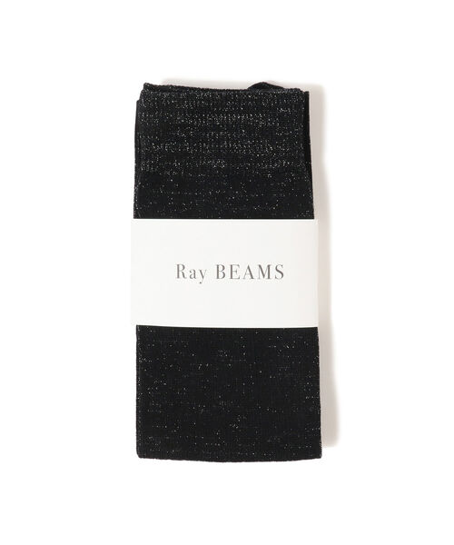 Ray BEAMS（レイビームス）の「Ray BEAMS / オーバーニー タビ ソックス（ソックス/靴下・レディース・オフホワイト/ブラック/チャコールグレー・ONE SIZE）」の2枚目の写真