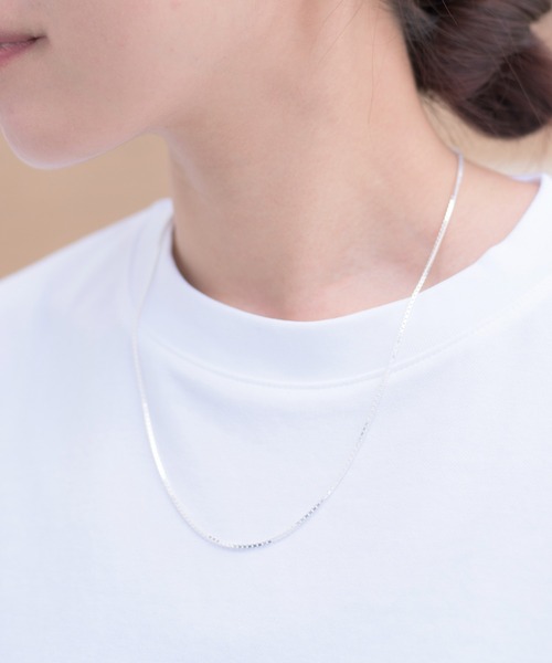 And A（アンドエー）の「And A アンドエー / Link chain necklace ベネチアンチェーンネックレス チョーカー シルバー925（ネックレス・メンズ・シルバー・40cm/60cm/50cm）」の3枚目の写真