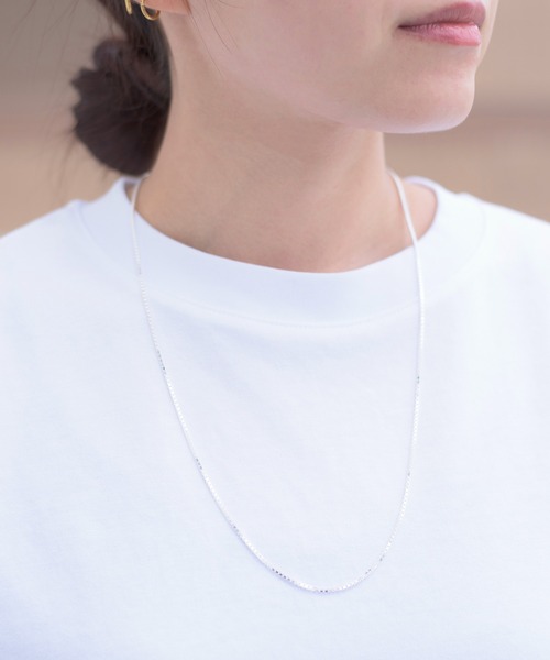 And A（アンドエー）の「And A アンドエー / Link chain necklace ベネチアンチェーンネックレス チョーカー シルバー925（ネックレス・メンズ・シルバー・40cm/60cm/50cm）」の4枚目の写真