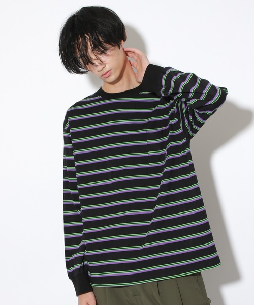 PBLIM(ページボーイリム)の「【PAGEBOYLIM】マルチボーダーロンT(Tシャツ/カットソー・レディース・ホワイト系その他/ブラック系その他・MEDIUM/LARGE)」の18枚目の写真