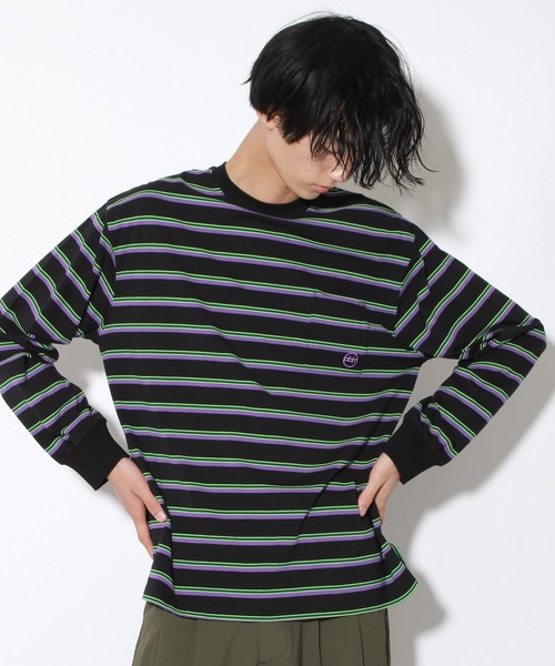 PBLIM(ページボーイリム)の「【PAGEBOYLIM】マルチボーダーロンT(Tシャツ/カットソー・レディース・ホワイト系その他/ブラック系その他・MEDIUM/LARGE)」の8枚目の写真