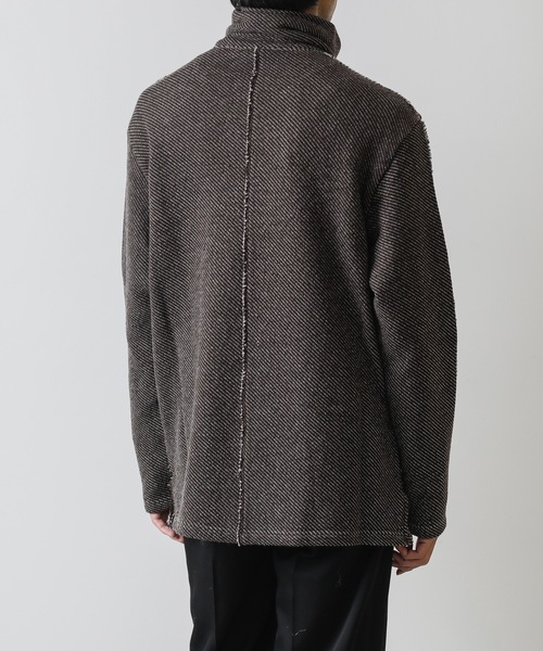 KAZUYUKI KUMAGAI ATTACHMENT（カズユキクマガイアタッチメント）の「WASHABLE WOOL INLAY STITCH TURTLENECKS L/S（ニット/セーター・メンズ・ブラウン・2/3）」の4枚目の写真