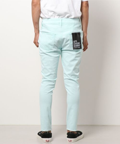 AZUL by moussy(アズールバイマウジー)の「APS CLASH ANKLE SKINNY/APSクラッシュアンクルスキニー(その他パンツ・メンズ・ミント/ブラック/ホワイト・X-LARGE/SMALL/LARGE/MEDIUM)」の7枚目の写真