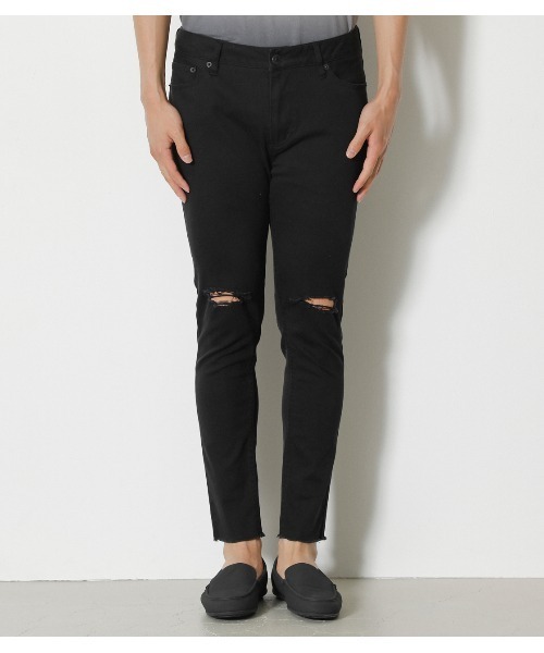 AZUL by moussy(アズールバイマウジー)の「APS CLASH ANKLE SKINNY/APSクラッシュアンクルスキニー(その他パンツ・メンズ・ミント/ブラック/ホワイト・X-LARGE/SMALL/LARGE/MEDIUM)」の12枚目の写真