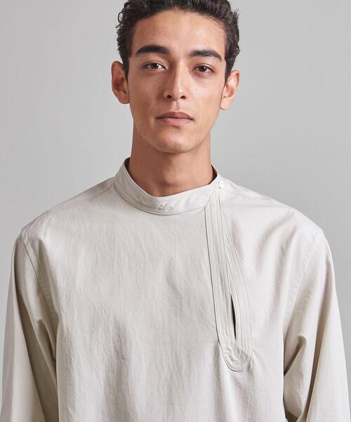 LOEFF / ツイル ルバシカ プルオーバーシャツ/1/コットン/BRW/8881-299-0018 LOEFF（ロエフ）＞コットン ツイル ルバシカ プルオーバーシャツ MEN'S†