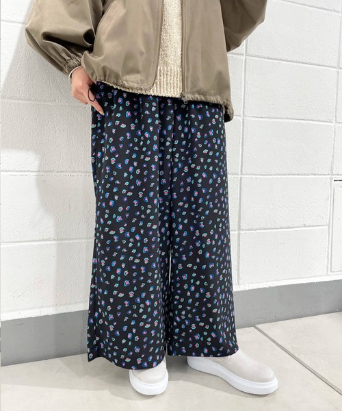 極美品✨ビアズリー 2023AW レオパードジャガードキュロットパンツ 極美品✨ビアズリー 2023AW レオパードジャガードキュロットパンツ