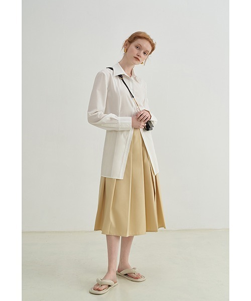 Fano Studios（ファノ ストゥディオズ）の「【Fano Studios】Skipper hem middle shirt FX21S230（シャツ/ブラウス・レディース・ホワイト・L/M/S）」の3枚目の写真